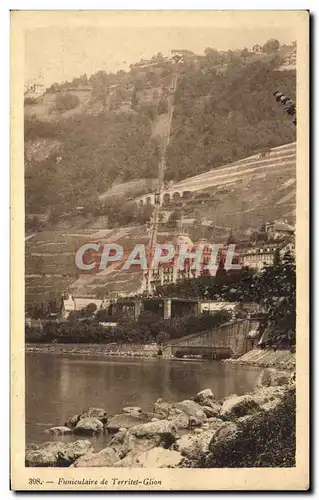 Cartes postales Funiculaire de Territel Glion