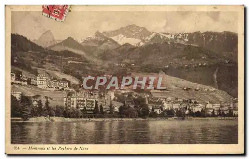 Cartes postales Montreux et les Rochers de Naye