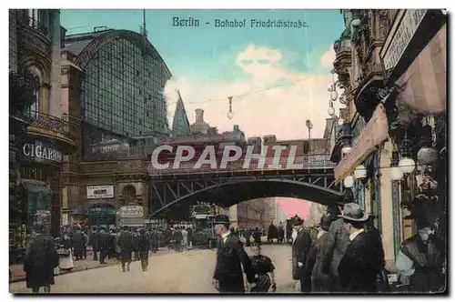 Cartes postales Berlin Bahnhof Friedriochstrabe Train