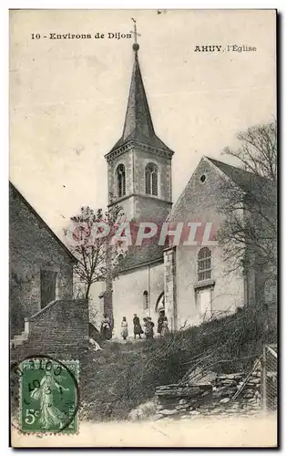 Cartes postales Environs de Dijon Ahuy l&#39Eglise Enfants