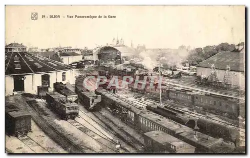 Ansichtskarte AK Dijon Vue Panoramique de la Gare Trains