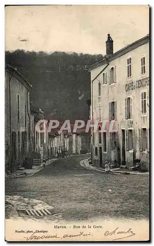 Ansichtskarte AK Maron Rue De La Gare