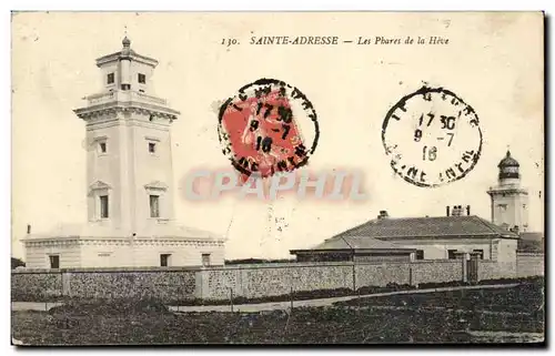 Ansichtskarte AK Sainte Adresse Les Phares De La Hevre