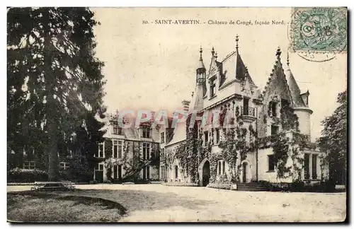 Cartes postales Saint Avertin Chateau De Cange Facade Nord