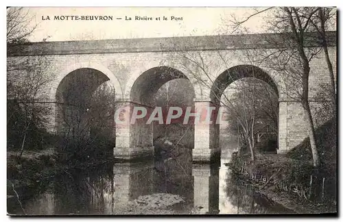 Cartes postales La Motte Beuvron La Riviere Et Le Pont