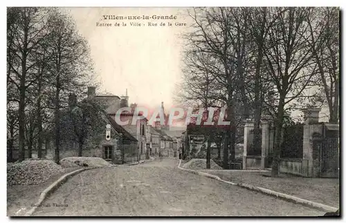 Cartes postales Villenaxe La Grande Entree De La Ville Rue De La Gare