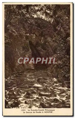 Cartes postales La Franche Comte Pittoresque La Source Du Doubs A Mouthe