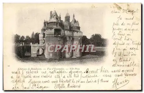 Ansichtskarte AK Chateau De Rambures Vue D&#39Ensemble