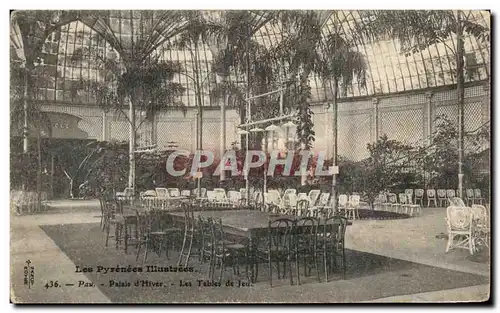 Cartes postales Les Pryrenees Illutrees Pau Palais d'Hiver Les Tables de Jeu