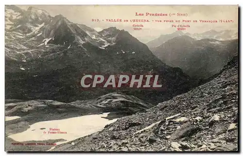 Cartes postales Les Pyrenees G Vallee De L'Eusera Vue prise du Port de Venasque