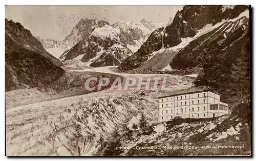 Cartes postales Chamonix Mer de glace et hotel du Montenvers