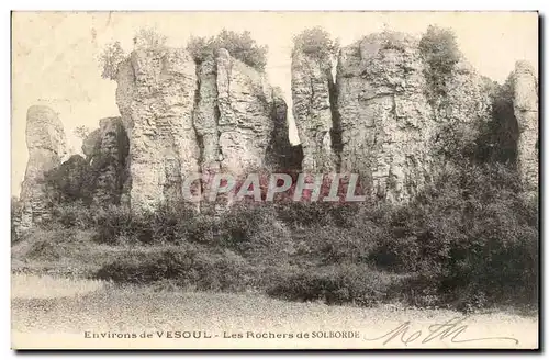 Cartes postales Environs de Vesoul Les Rochers de Solborde