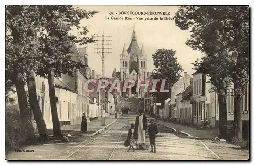 Cartes postales Bonsecours Peruwelz la Grande Rue Vue prise de la Dreve