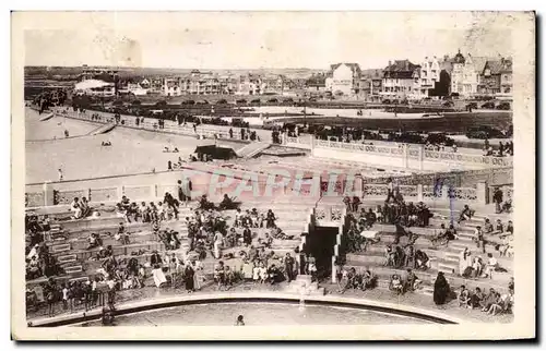 Ansichtskarte AK Le Touquet Paris Plage Vue generale de l&#39Esplanade prise du baut du Plongeoir