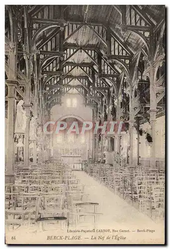 Cartes postales Berck Plage La Nef de l'Eglise