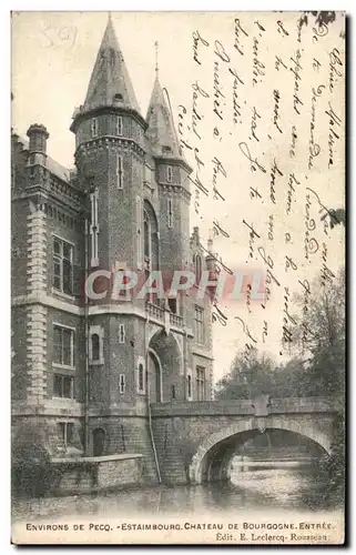 Cartes postales Environs De Pecq Estaimbourg Chateau De Bourgogne Entree
