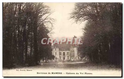 Cartes postales Environs de Mamers Chateau du Val Pineau