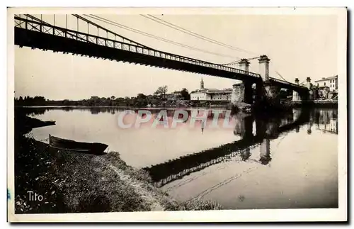 Cartes postales Ste Foy la Grande Le pont suspendu