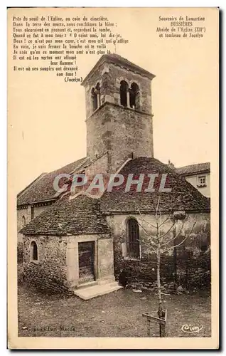 Ansichtskarte AK Souvenirs de Lamartine Bussieres Abside de l&#39eglise et tombeau de Jocelyn