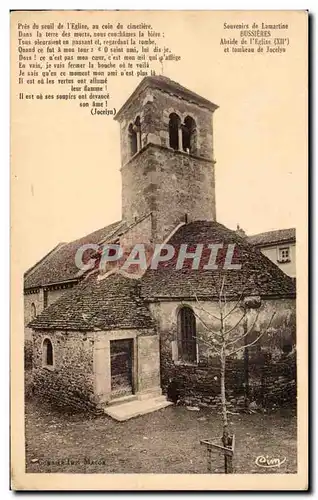 Cartes postales Souvenirs de Lamartine Bussieres Abside de l&#39eglise et tombeau de Jocelyn
