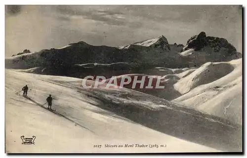 Cartes postales Skieurs au Mont Thabor