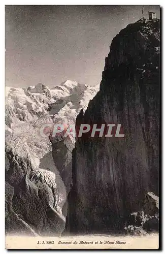 Cartes postales Sommet Du Brevent Et Le Mont Blanc