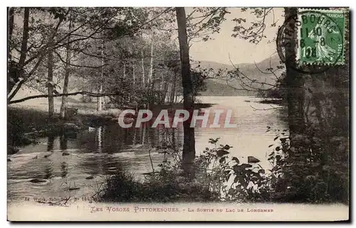 Cartes postales Les Vosges Pittoresques La Sortie Du Lac De Longemer