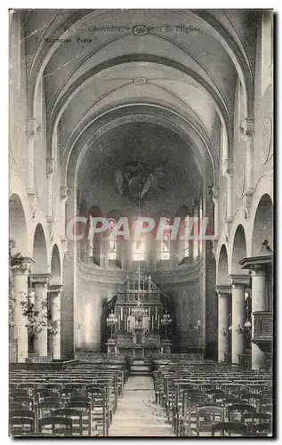 Cartes postales Charenton Interieur de l'eglise