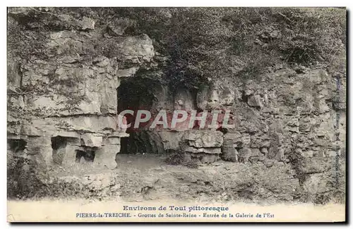 Ansichtskarte AK Environs De Toul Pittoresque Pierre La Treiche Grottes De Sainte Reine Entree De La Galerie De L