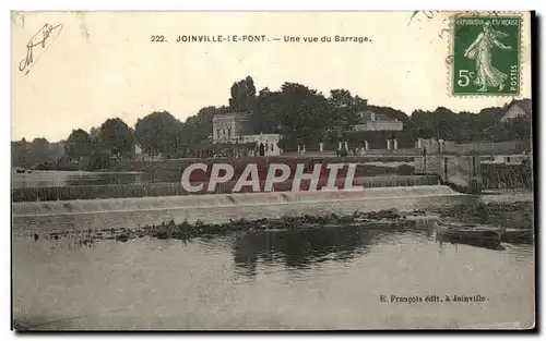 Cartes postales Joinville Le Pont Une vue du Barrage