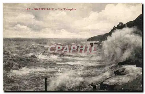 Cartes postales Granville La Tempete