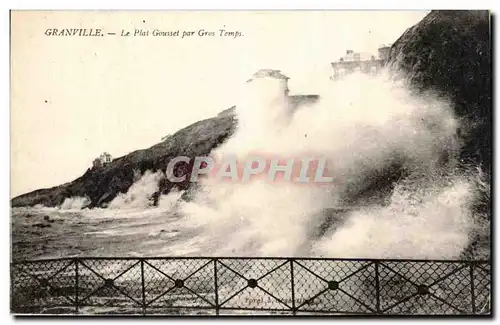 Cartes postales Granville La Plat Gousset par Gros Temps