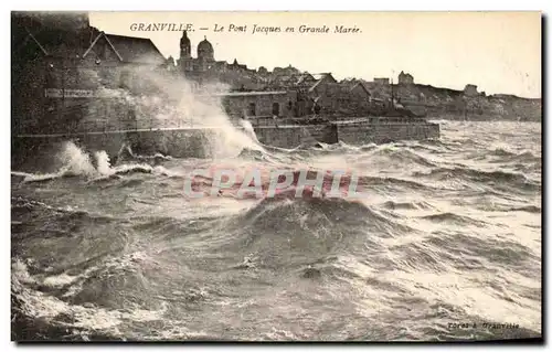 Cartes postales Granville Le Pont Jacques en Grande Maree