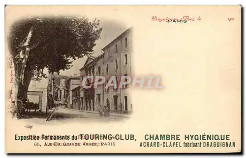 Cartes postales Exposition Permanente du Touring Club Chambre hygienique Achard Clavel Draguignan