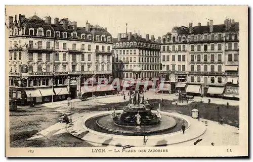 Cartes postales Lyon La Place Des Jacobins