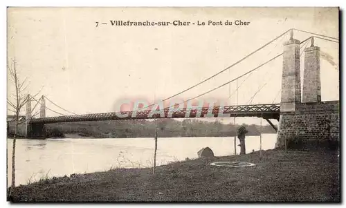 Cartes postales Villefranche Sur Cher Le Pont Du Cher