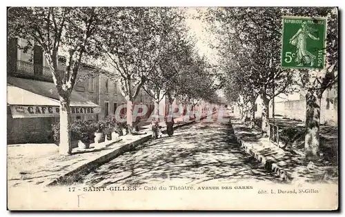 Cartes postales Saint Gilles Cate du Theatre Avenue des Gares