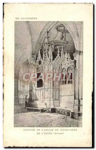 Cartes postales Custode De L&#39Eglise D Notre Dame De L&#39Epine