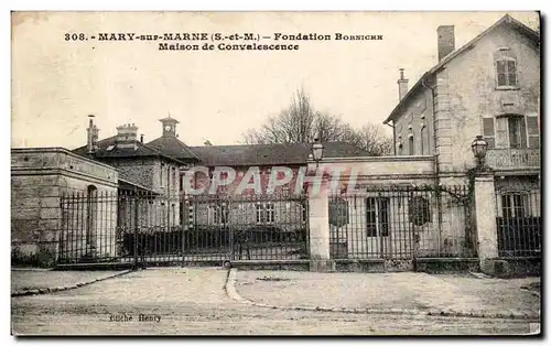 Ansichtskarte AK Mary Sur Marne Fondation Borniche Maison de Convalescence