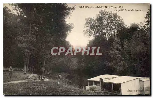 Cartes postales Mary sur Marne Le petit bras de Marne