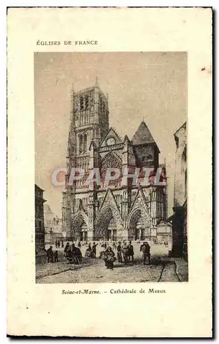 Cartes postales Eglise De France Seine et Marne Cathedrale de Meaux