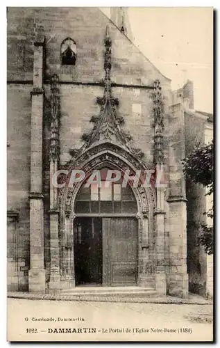 Ansichtskarte AK Dammartin Le Portail de L&#39Eglise Notre dame (1480)