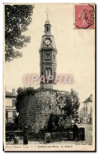 Ansichtskarte AK Crecy En Brie Le Beffroi