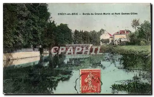 Cartes postales Crecy en Brie Berds du Grand Morin et Pont Dames Gillers