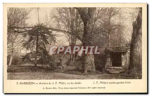 Cartes postales Barbizon Ateleirs Mullet Vu De Jardin