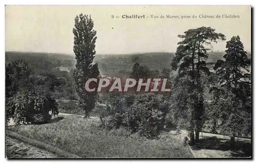 Cartes postales Chalifert Vue De Marne Prise du Chateau de Chalifert