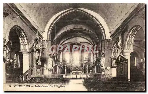 Ansichtskarte AK Chelles Interieur de l&#39Eglise