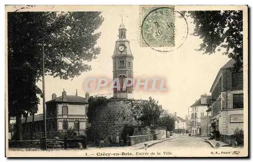 Cartes postales Crecy en Brie Entreee de la Ville