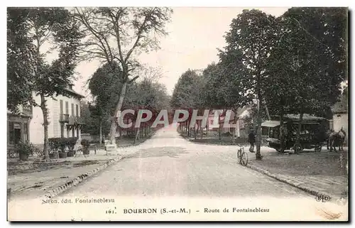 Cartes postales Bourron Route de Fontainebleau