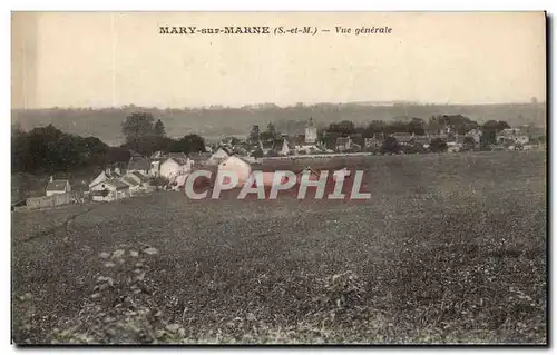 Ansichtskarte AK Mary Sur Marne Vue Generale